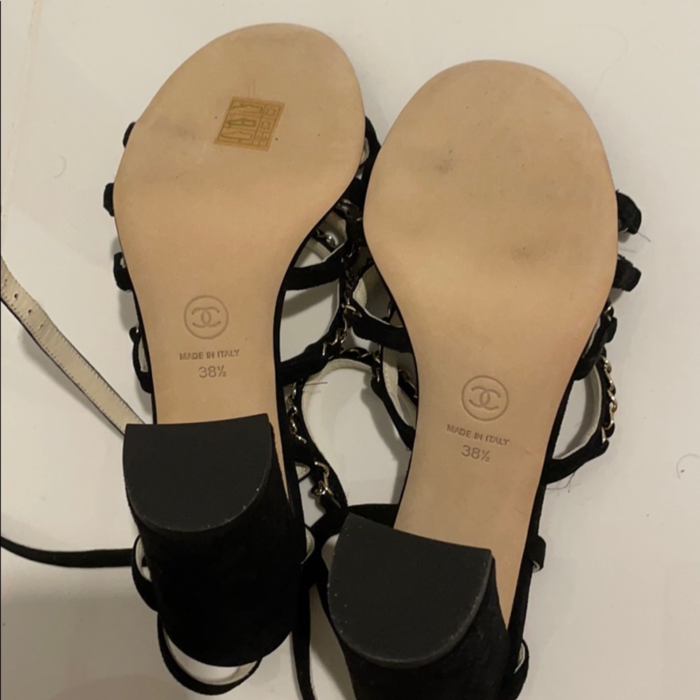 Chanel Suede Strappy Heels - Picture 7 of 7